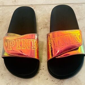PINK Victoria's Secret HTF Iridescent Sandals *SOLD*